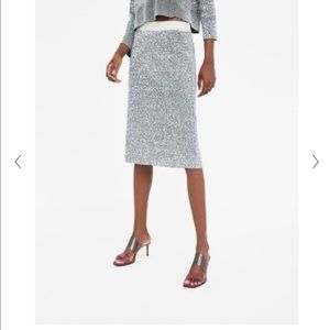 Sequined midi skirt